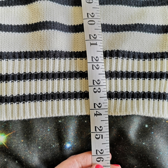 Colourblock 80's look striped sweater - Picture 4 of 4